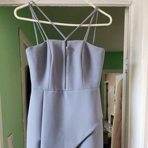 BCBGmaxazria gray short cocktail dress.